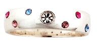Image of S.S. MULTI COLOR STONE RING - Size 05