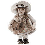 Image of 11 IN. PORC. GIRL DOLL-HANNAH