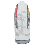 Image of ETCH GLASS CYLINDER-DOVECROSS