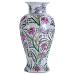 Image of PORC. FLORAL VASE