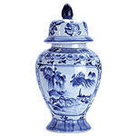 Image of PORC ORIENTAL STYLE GINGER JAR