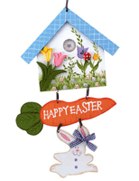 Image of WOOD EASTER BIRDHOUSE SIGN