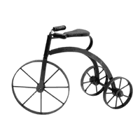 Image of ANTIQUE METALWOOD TRICYCLE