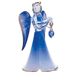 Image of GLASS ANGEL ORNAMENT-SEPTEMBER
