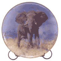 Image of PATCHWORK ELEPHANT PLATE