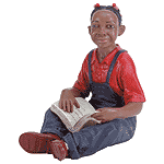 Image of ALAB. AFRO AMER. GIRL READING