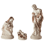 Image of ALAB. GOLD TRIM NATIVITY SET