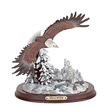 Image of Alab.Eagle Over Snowy Mountain