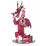 Image of GLASS FIERY DRAGONGLASS BALL