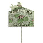 Image of ALAB. FROG WELCOME SIGN