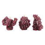 Image of 3 PC WILDLIFE SCULP. CANDLES