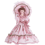 Image of 18 IN. PORC VICTORIAN DOLL