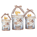 Image of 3 PC. ANGEL PAPER GIFT BOXES