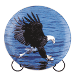 Image of 9 IN. PATCHWORK EAGLE PLATE