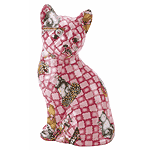 Image of PATCHWORK KITTY - PINK CHECKER
