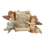 Image of ALAB CHERUB SCROLL PLAQ-HANDS