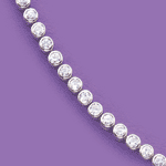 Image of STERLING SILVER 4MM CZ BRACLET