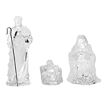 Image of ACRYLIC FROSTED 3 PC. NATIVITY