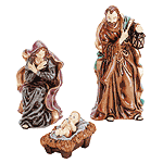 Image of 3 PC. PORC. NATIVITY SET