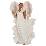 Image of PORC. BLACK ANGEL WITH DOVE