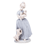 Image of UNDERGLAZED PORC. GIRL WPUPPY